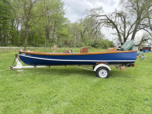 1956 Thompson Classic Wooden Boat & Accompanying Trailer