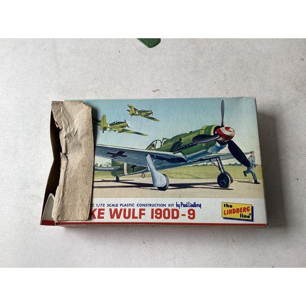 Lindberg Line Focke Wulf 190D-9, 1/72 Scale, Plastic Construction Kit