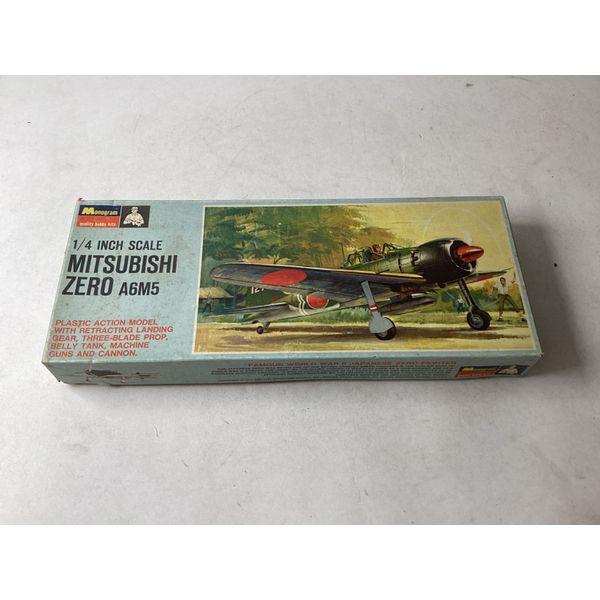 Monogram Mitsubishi Zero A6M5, 1/4 Inch Scale, Vintage Model Kit