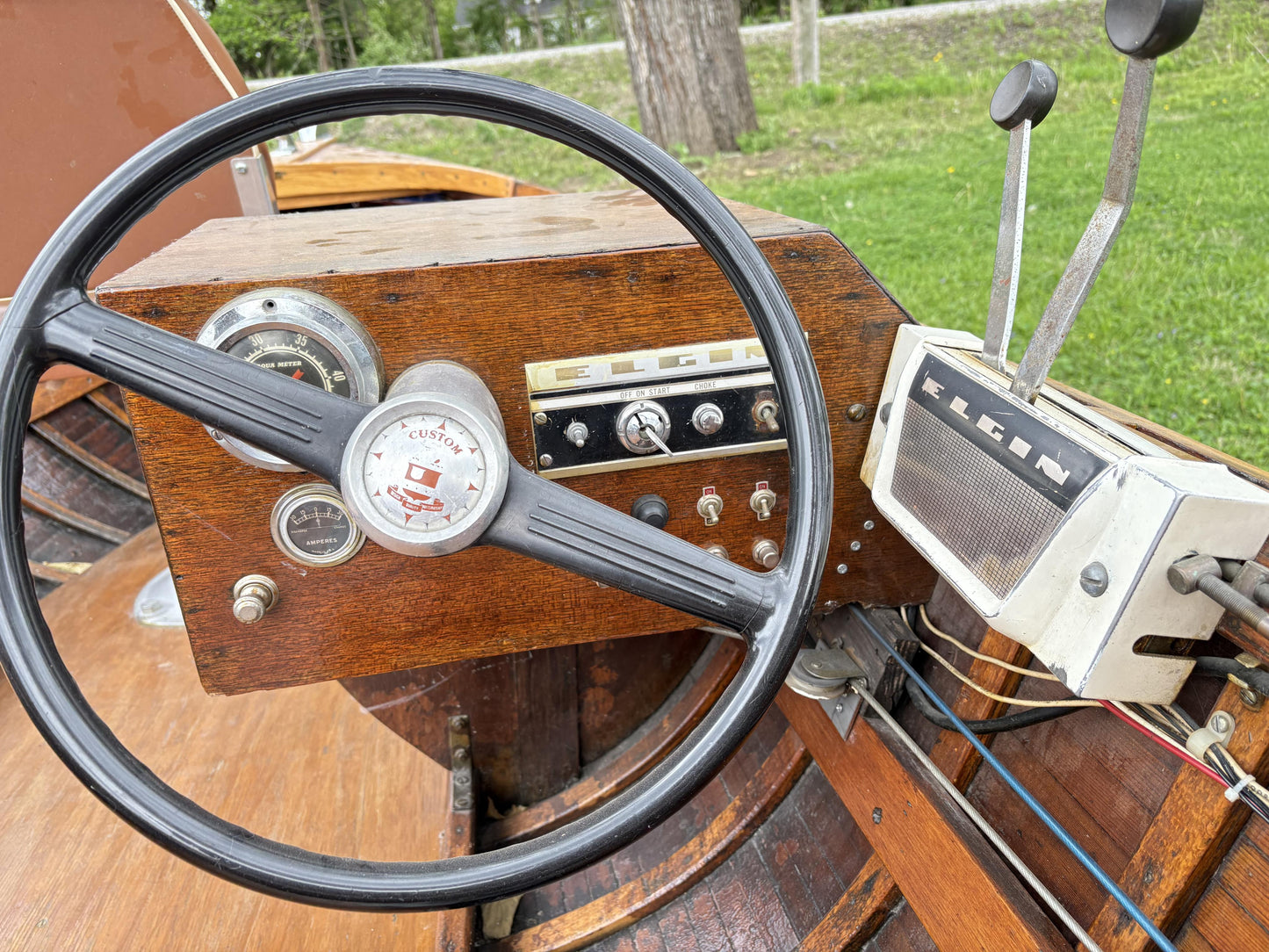1956 Thompson Classic Wooden Boat & Accompanying Trailer