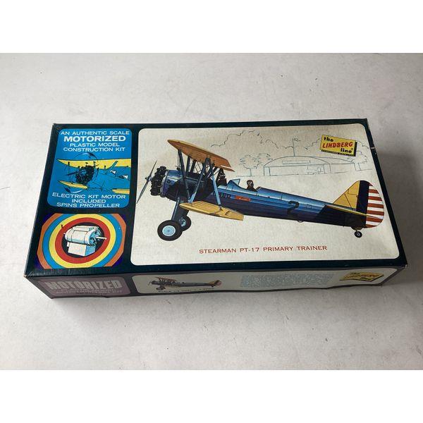 Lindberg PT-17 Trainer, Motorized, Plastic Model Kit