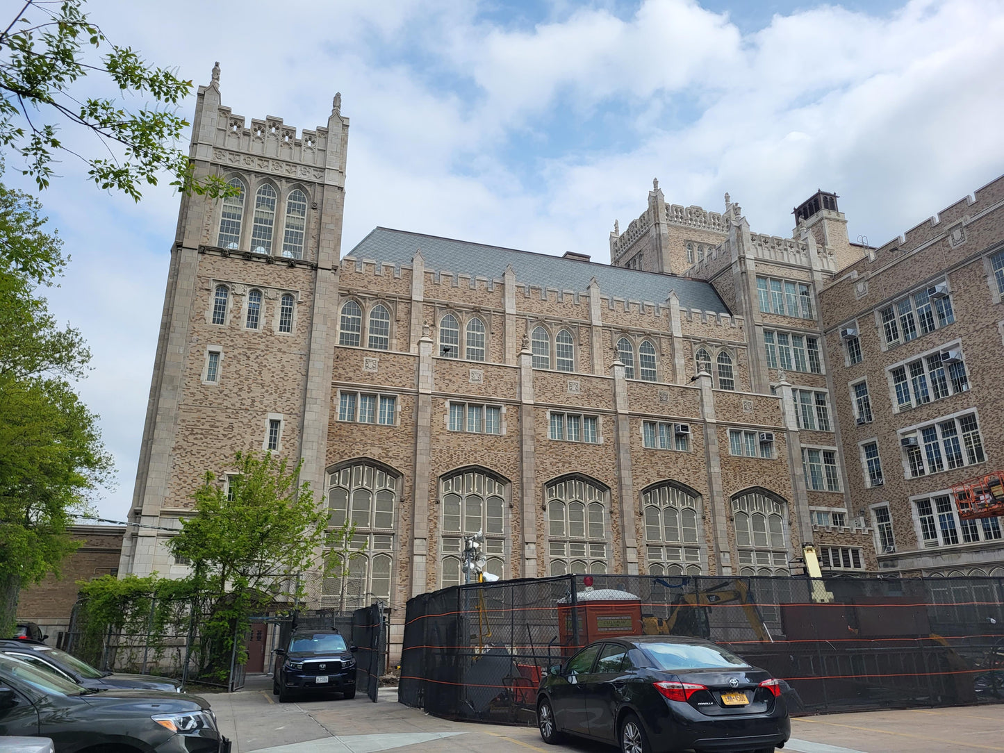 Gothic cornerstone; 1920s Harlem, New York, Gothic Style Architectural Limestone Facade Carving