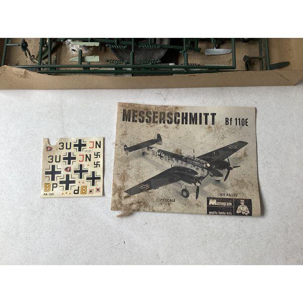 Monogram Bf 110E-1 MESSERSCHMITT - 1/72 Scale, Plastic Action Model, Authentic German Details