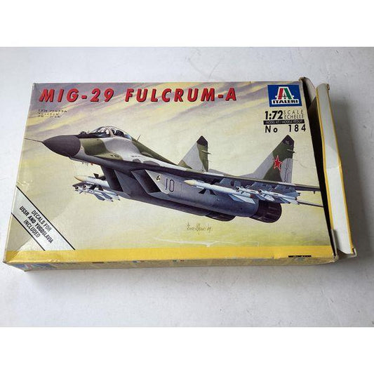 Italeri MIG-29 FULCRUM-A, 1/72 Scale, No 184, Model Kit
