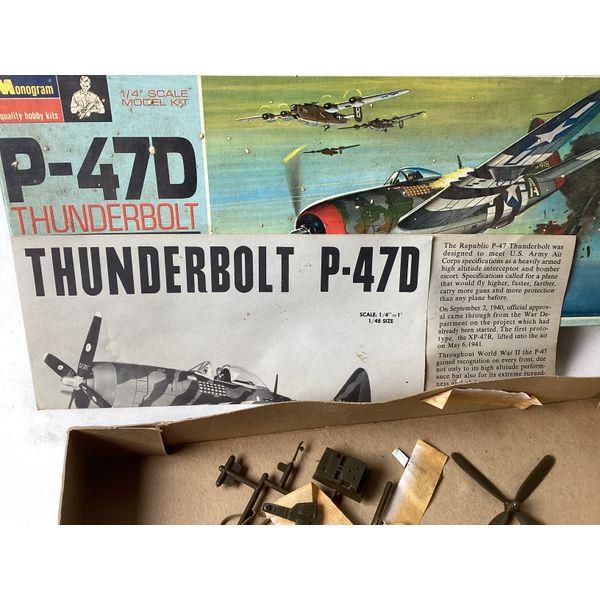 Monogram P-47D Thunderbolt - 1/48 Scale Model Kit - Big, Fast & Rugged