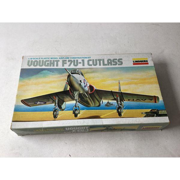 Lindberg Vought F7U-1 Cutlass - 1/48 Scale, Plastic Model Airplane Construction Kit
