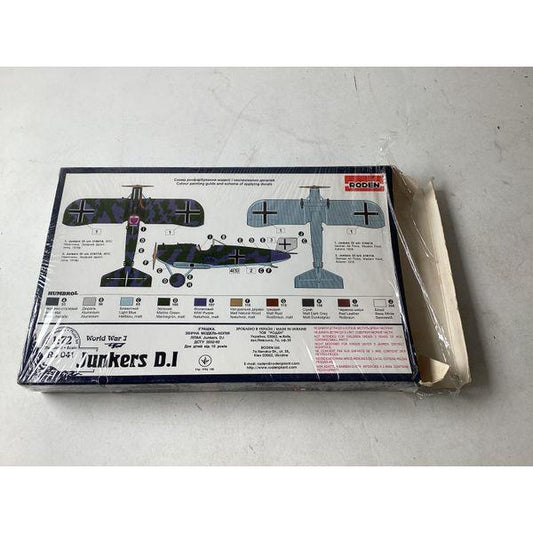 Roden Junkers D.I - 1:72 Scale, World War I Aircraft Model Kit