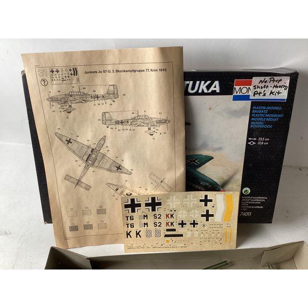MOI JunKers JU-87 D-1 Stuka - 1/48 Scale, Plastic Model Kit