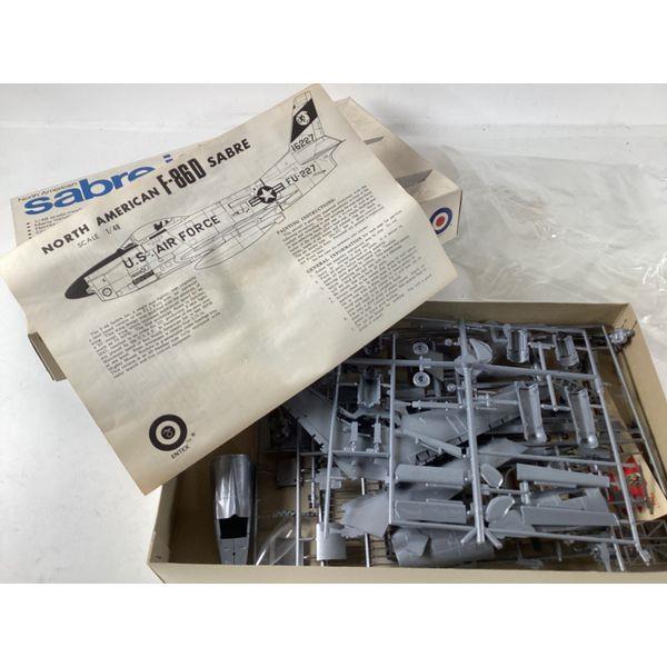 Entex North American F-86D Sabre Jet - 1/48 Scale Model Kit, Over 125 Pieces