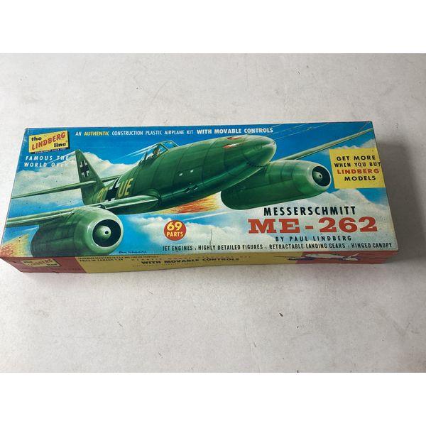 Lindberg Line Heinkel He 162 A-2 Salamander - 71 Parts, Movable Controls, Vintage Model Kit
