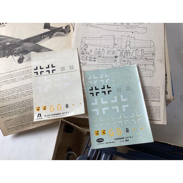 Italeri Dornier DO 217N-1 Night Fighter, 1:72 Scale, Vintage Model Kit, Unassembled