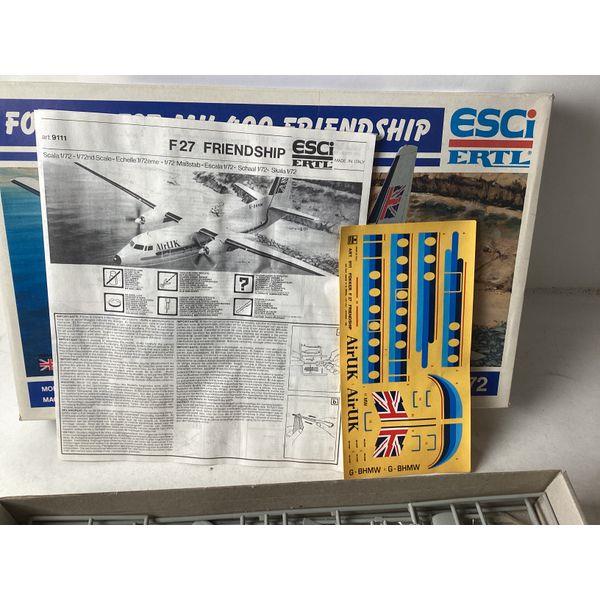 ESCI ERTL Fokker F27-MK 400 Friendship, 1:72 Scale Model Kit, AirUK