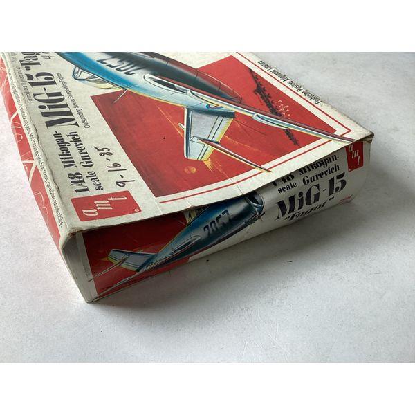 AMT MiG-15 "Fagot" - 1/48 Scale, Mikoyan Gurevich, Vintage Model Kit, Pilot Figure