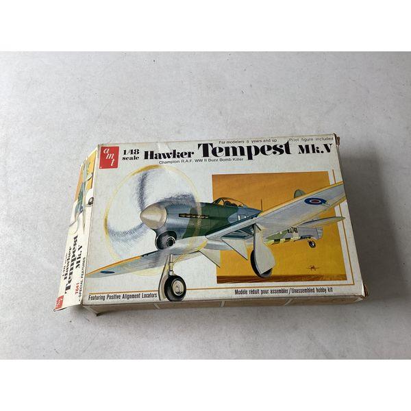 AMT Hawker Tempest Mk.V - 1/48 Scale - WWII Buzz Bomb Killer, Pilot Figure