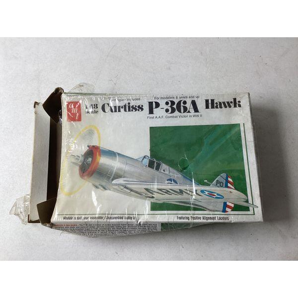 A-Tin Curtiss P-36A Hawk - 1/48 Scale, First A.A.F. Combat Victor, WWII