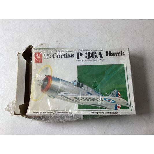 A-Tin Curtiss P-36A Hawk - 1/48 Scale, First A.A.F. Combat Victor, WWII