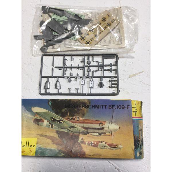 Heller Messerschmitt Bf.109-F - Vintage Model Kit, 1/72 Scale