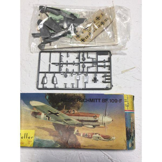 Heller Messerschmitt Bf.109-F - Vintage Model Kit, 1/72 Scale