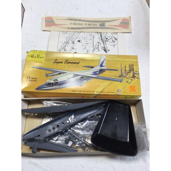 Heller Super Broussard Model Kit - 53 Pieces, Unassembled Plane
