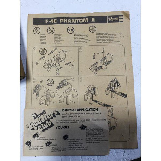 Revell F-4E Phantom II 1/48 Scale Model Kit - Unassembled, Vintage