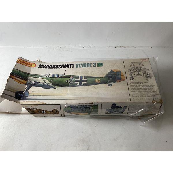 Matchbox Messerschmitt Bf 109E-3 - Vintage Model Kit, Scale 1:32, Unassembled Parts, Decals Included
