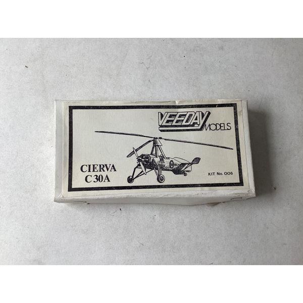 Veeday Models Cierva C30A, Kit No. 006 - Vintage Model Kit, Aircraft Model