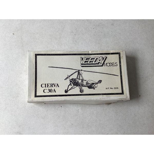Veeday Models Cierva C30A, Kit No. 006 - Vintage Model Kit, Aircraft Model