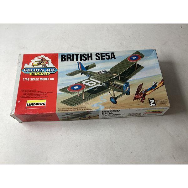 Lindberg British SE5A, 1/48 Scale Model Kit, Golden Age Biplanes