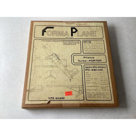 Forma Plane Pilatus Turbo-Porter PC-6B1-H2, 1:72 Scale Model Kit