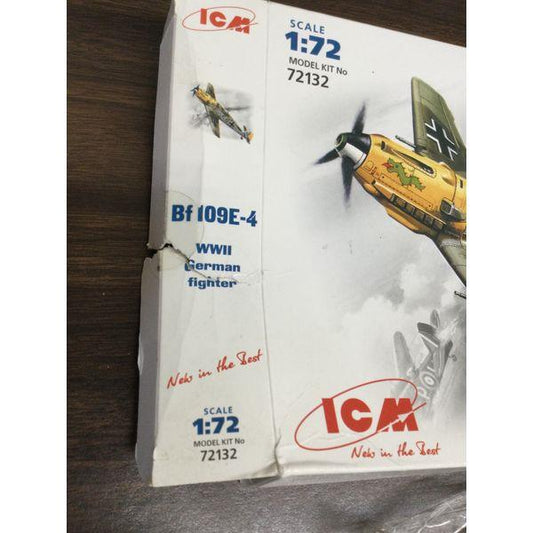 ICM Bf 109E-4, WWII German Fighter, 1:72 Scale, Model Kit No. 72132