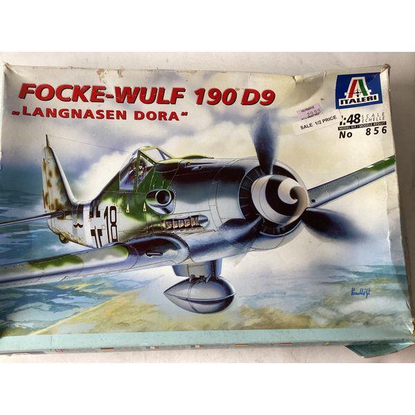 Italeri Focke Wulf 190 D-9 - 1:48 Scale Model Kit - Unassembled, Decals Included