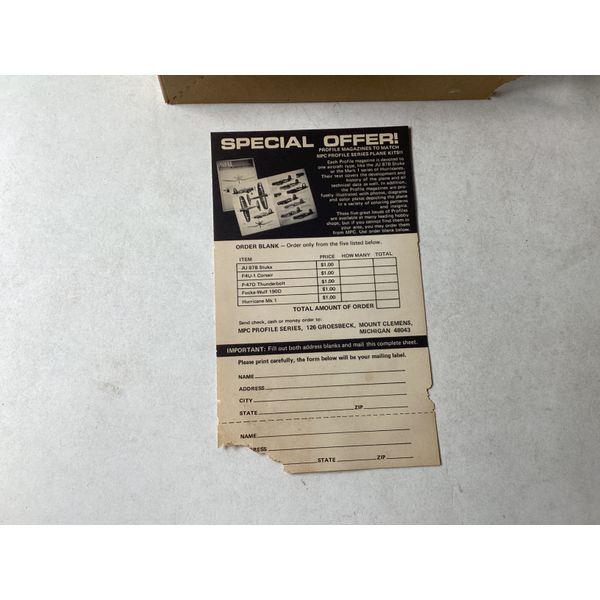 General Mills Kingfisher OS2U-3 - 1/72 Scale Model Kit, Vintage