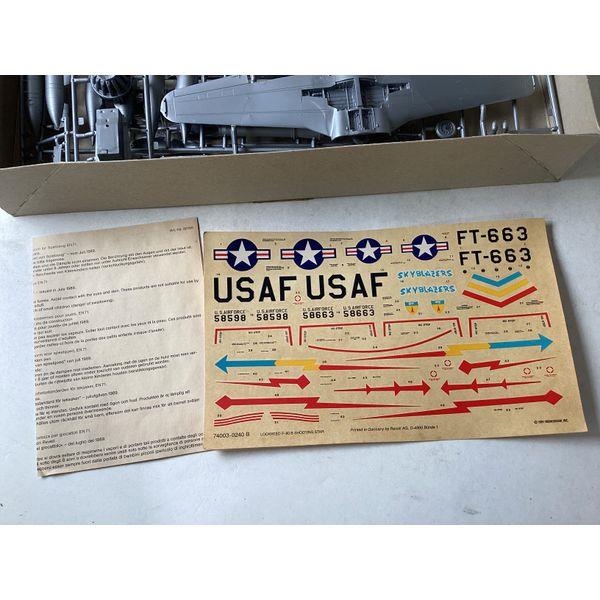 Monogram F-80 B Shooting Star - 1/48 Scale Model Kit, Unassembled, Detailed Parts