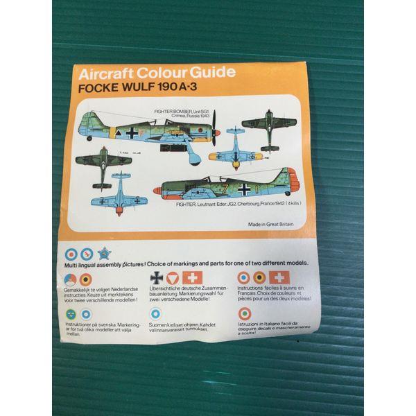 FROG Focke Wulf 190 A-3 - 1:72 Scale, International Assembly Kit