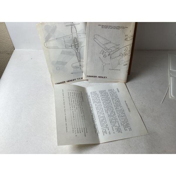 Formaplane Hawker Henley MK. III, 1:72 Scale Model Kit, Vintage Airplane Model