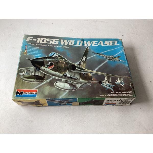 Monogram F-105G Wild Weasel 1/72 Scale Model Kit - Unassembled