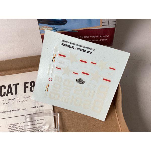 Monogram Bearcat F8' Model Kit - 1/72 Scale, Vintage 1985, Unassembled