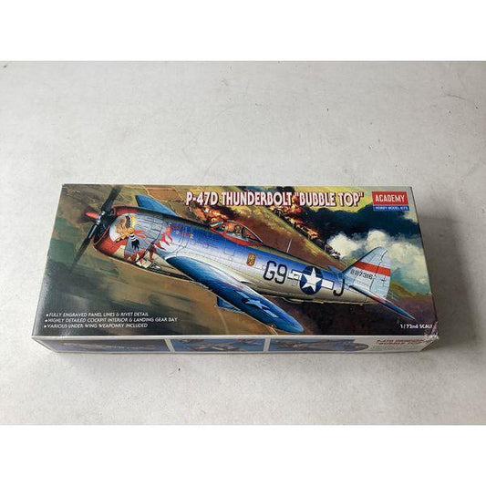 Academy P-47D Thunderbolt "Bubble Top" - 1/72 Scale Model Kit - Detailed Parts, Under Wing Weapons