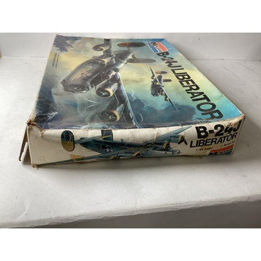 Monogram B-24J Liberator, 1/48 Scale, Plastic Model Kit, Unassembled, Vintage
