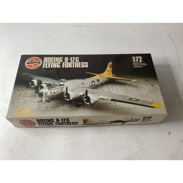 Airfix Flying Fortress 1/72 Scale - Started Kit - Vintage Model Plane, Collectible