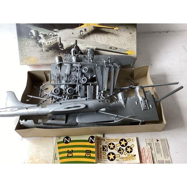 Airfix Flying Fortress 1/72 Scale - Started Kit - Vintage Model Plane, Collectible
