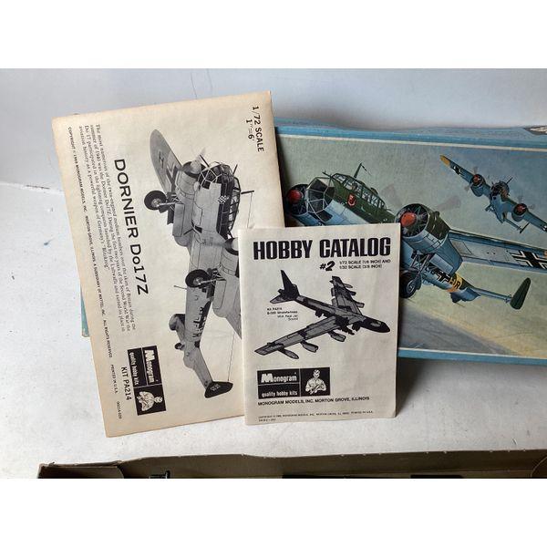 Monogram Dornier Do17Z, 1/72 Scale, Vintage Model Kit