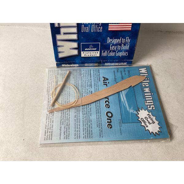 Whitewings Air Force One Paper Glider - Balsa Fuselage, Pre-cut Parts