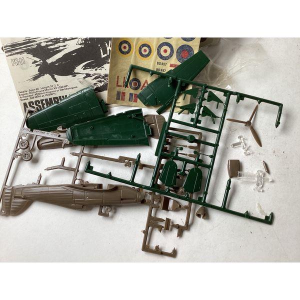 Matchbox Hawker Hurricane - Model Kit, PK-11, Vintage, Unassembled