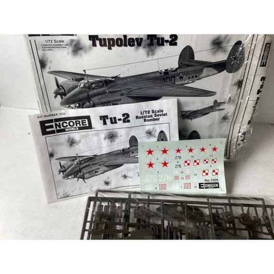 Encore Models Tupolev Tu-2, 1/72 Scale, Russian Soviet Bomber