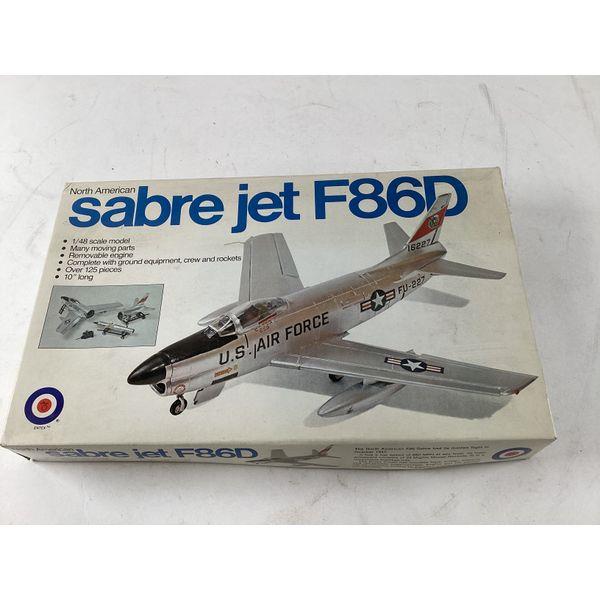 Entex North American F-86D Sabre Jet, 1/48 Scale Model, Removable Engine