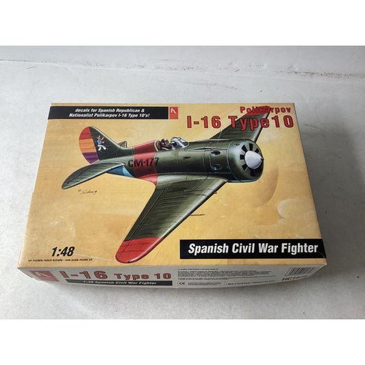 ARK Models, I-16 Type 10, Spanish Civil War Fighter, 1:48 Scale, Decals Included