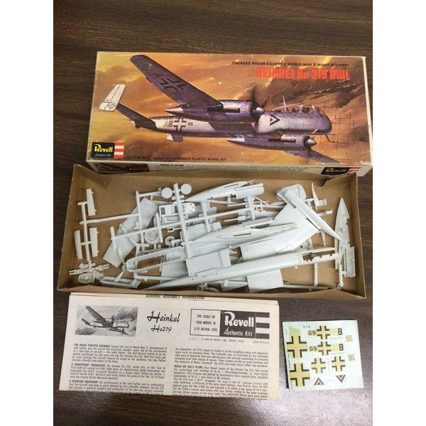 Revell Heinkel He 219 Uhu - 1/72 Scale, Plastic Model Kit, Unassembled