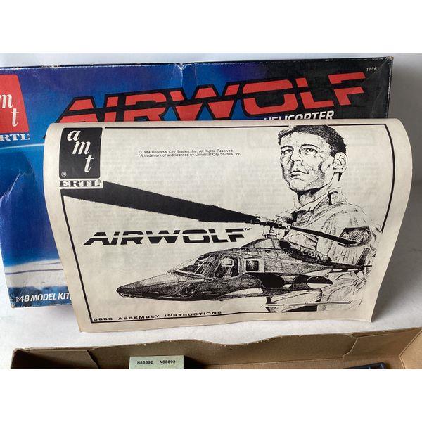 AMT Ertl Airwolf Helicopter - 1:48 Model Kit, Collectible