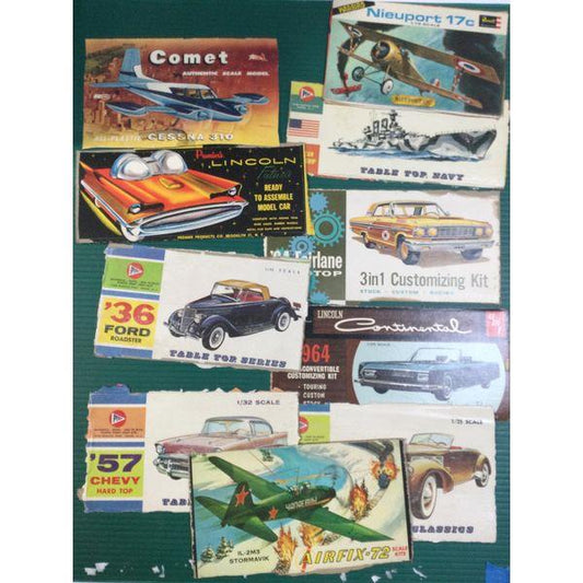 Premiere - Comet Cessna 310, Lincoln Continental, '36 Ford Roadster - Model Car Kits